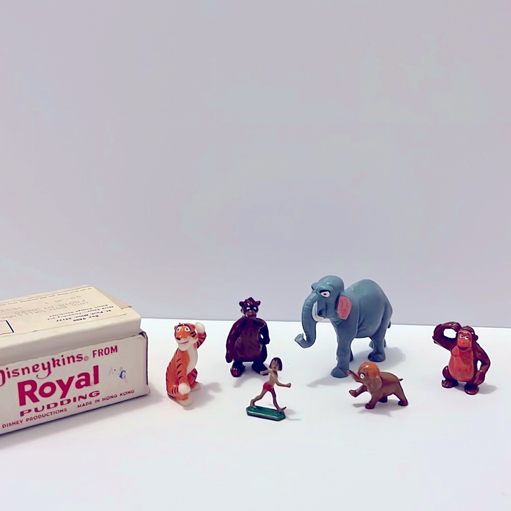 Disneykins antique Jungle Book small figurines 1961 set of 6